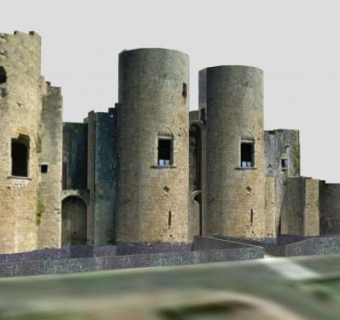 古老建筑城堡SU模型下载_sketchup草图大师SKP模型