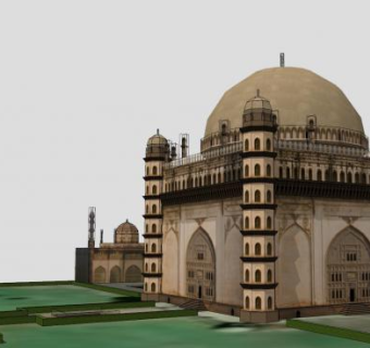 复古建筑房子SU模型下载_sketchup草图大师SKP模型