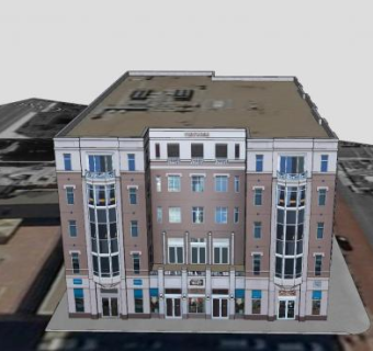 富国银行建筑房子SU模型下载_sketchup草图大师SKP模型