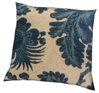 复古风花卉沙发抱枕SU模型下载_sketchup草图大师SKP模型