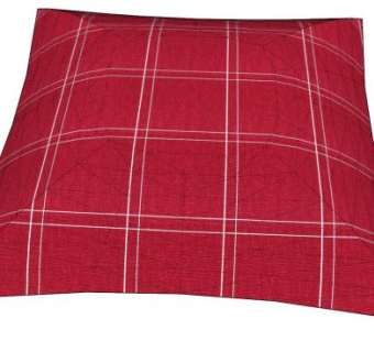 红色方格抱枕SU模型下载_sketchup草图大师SKP模型