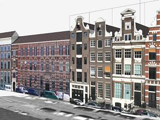阿姆斯特丹市场建筑SU模型下载_sketchup草图大师SKP模型