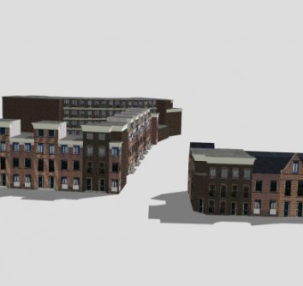 陆地现代房子住宅SU模型下载_sketchup草图大师SKP模型