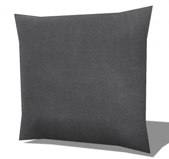 纯色简约抱枕SU模型下载_sketchup草图大师SKP模型