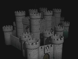 <em>英语</em>城堡老式建筑SU模型下载_sketchup草图大师SKP模型