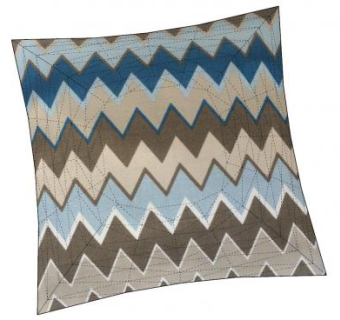 锯齿图案沙发靠枕SU模型下载_sketchup草图大师SKP模型