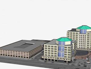 汉密尔顿市政大厦建筑SU模型下载_sketchup草图大师SKP模型