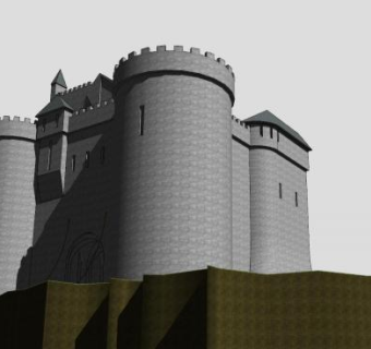 大型欧洲建筑SU模型下载_sketchup草图大师SKP模型