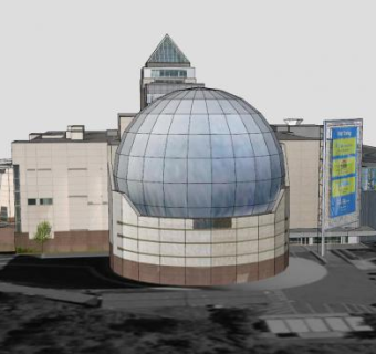 自由科学中心建筑SU模型下载_sketchup草图大师SKP模型