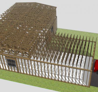 屋子建筑房子SU模型下载_sketchup草图大师SKP模型