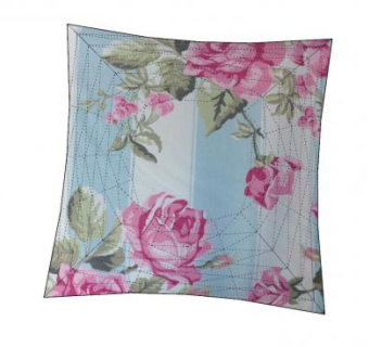 条纹玫瑰枕头SU模型下载_sketchup草图大师SKP模型