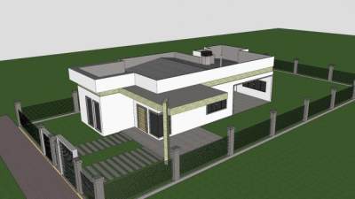 现代建筑房子建筑SU模型下载_sketchup草图大师SKP模型