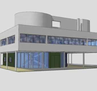 柯布西耶城建筑SU模型下载_sketchup草图大师SKP模型