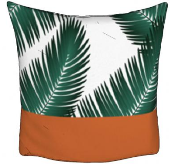 简约风植物印花枕头SU模型下载_sketchup草图大师SKP模型