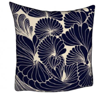 复古花纹印花抱枕SU模型下载_sketchup草图大师SKP模型