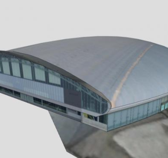 札幌圆顶球场建筑SU模型下载_sketchup草图大师SKP模型