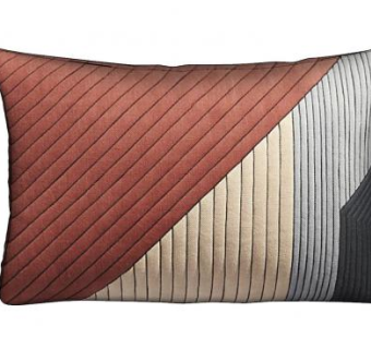 条纹拼接色枕头SU模型下载_sketchup草图大师SKP模型