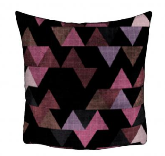 三角几何印花抱枕SU模型下载_sketchup草图大师SKP模型