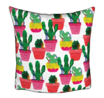 仙人掌盆栽印花抱枕SU模型下载_sketchup草图大师SKP模型