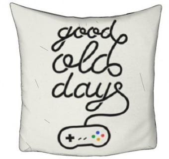 简约游戏机英文印花抱枕SU模型下载_sketchup草图大师SKP模型