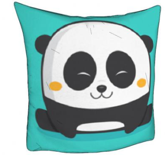 卡通熊猫抱枕SU模型下载_sketchup草图大师SKP模型