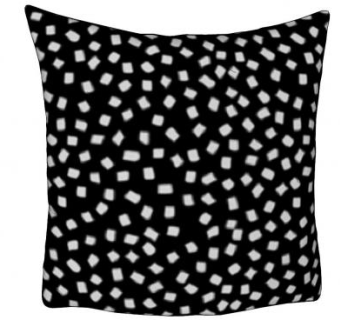 纸屑黑底枕头SU模型下载_sketchup草图大师SKP模型