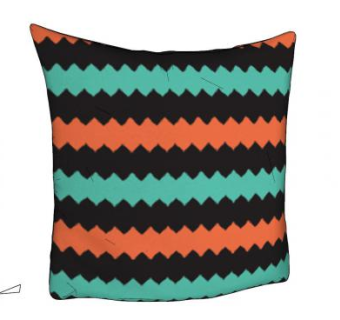 三色简约抱枕SU模型下载_sketchup草图大师SKP模型