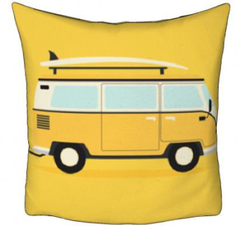 卡通汽车黄色抱枕SU模型下载_sketchup草图大师SKP模型