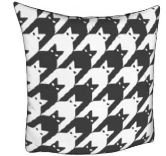 猫头印花枕头SU模型下载_sketchup草图大师SKP模型