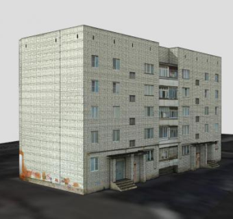 多层住宅楼SU模型下载_sketchup草图大师SKP模型
