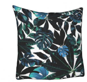 绿叶印花图案抱枕SU模型下载_sketchup草图大师SKP模型