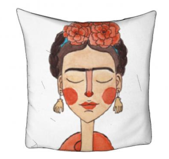 弗里达卡通人物抱枕SU模型下载_sketchup草图大师SKP模型