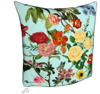 花卉品种印花抱枕SU模型下载_sketchup草图大师SKP模型