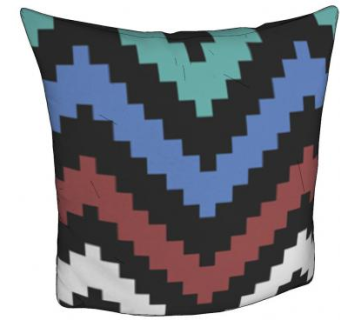 几何形现代简约抱枕SU模型下载_sketchup草图大师SKP模型