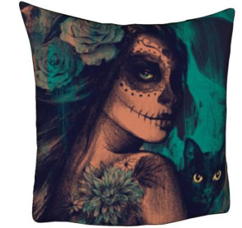 裂嘴女黑猫抱枕SU模型下载_sketchup草图大师SKP模型