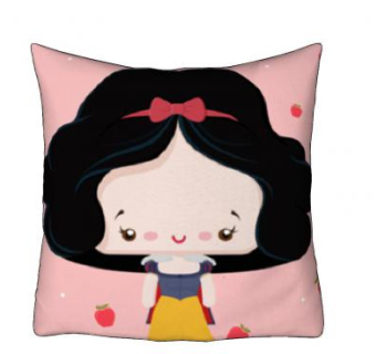 卡通形象白雪公主抱枕SU模型下载_sketchup草图大师SKP模型