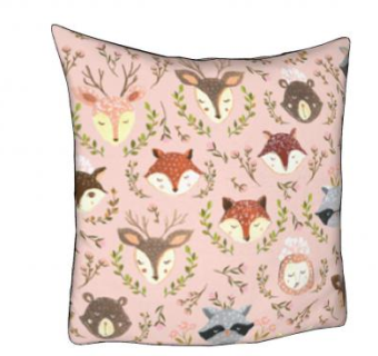 林地动物简约风抱枕SU模型下载_sketchup草图大师SKP模型