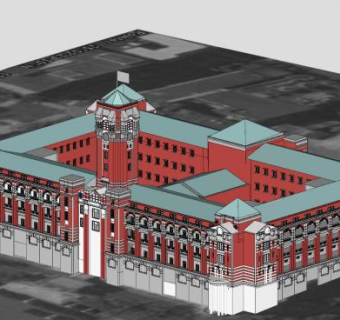 总督府总统办公楼SU模型下载_sketchup草图大师SKP模型