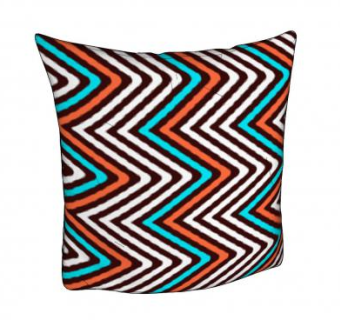 之字形竖条纹抱枕SU模型下载_sketchup草图大师SKP模型