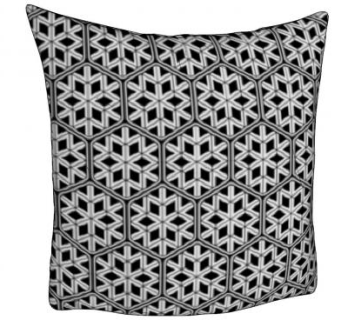 个性化雪花图纹枕头SU模型下载_sketchup草图大师SKP模型