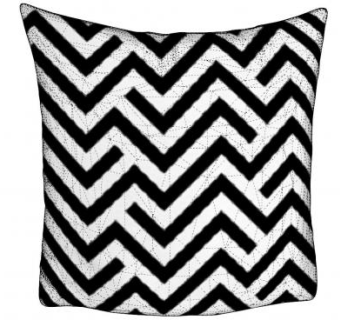 简约黑白几何抱枕SU模型下载_sketchup草图大师SKP模型