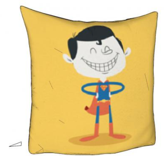 卡通形象超人抱枕SU模型下载_sketchup草图大师SKP模型