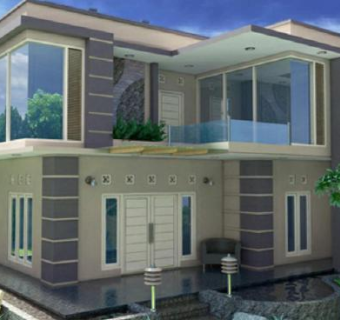 现代别墅房子住宅SU模型下载_sketchup草图大师SKP模型