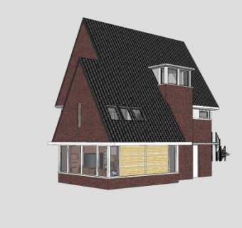现代别墅公寓SU模型下载_sketchup草图大师SKP模型