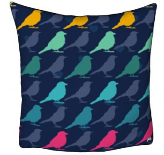 鸟儿剪影抱枕SU模型下载_sketchup草图大师SKP模型