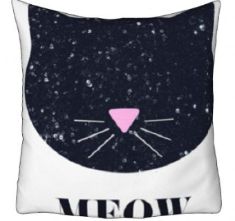 简约黑猫抱枕SU模型下载_sketchup草图大师SKP模型