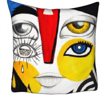 抽象风格抱枕SU模型下载_sketchup草图大师SKP模型