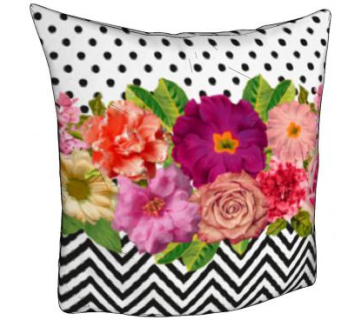 现代花枕头SU模型下载_sketchup草图大师SKP模型