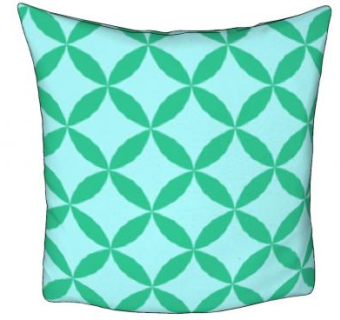 圆形印花抱枕SU模型下载_sketchup草图大师SKP模型