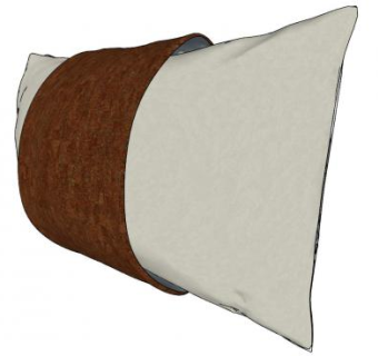 简欧风套枕SU模型下载_sketchup草图大师SKP模型